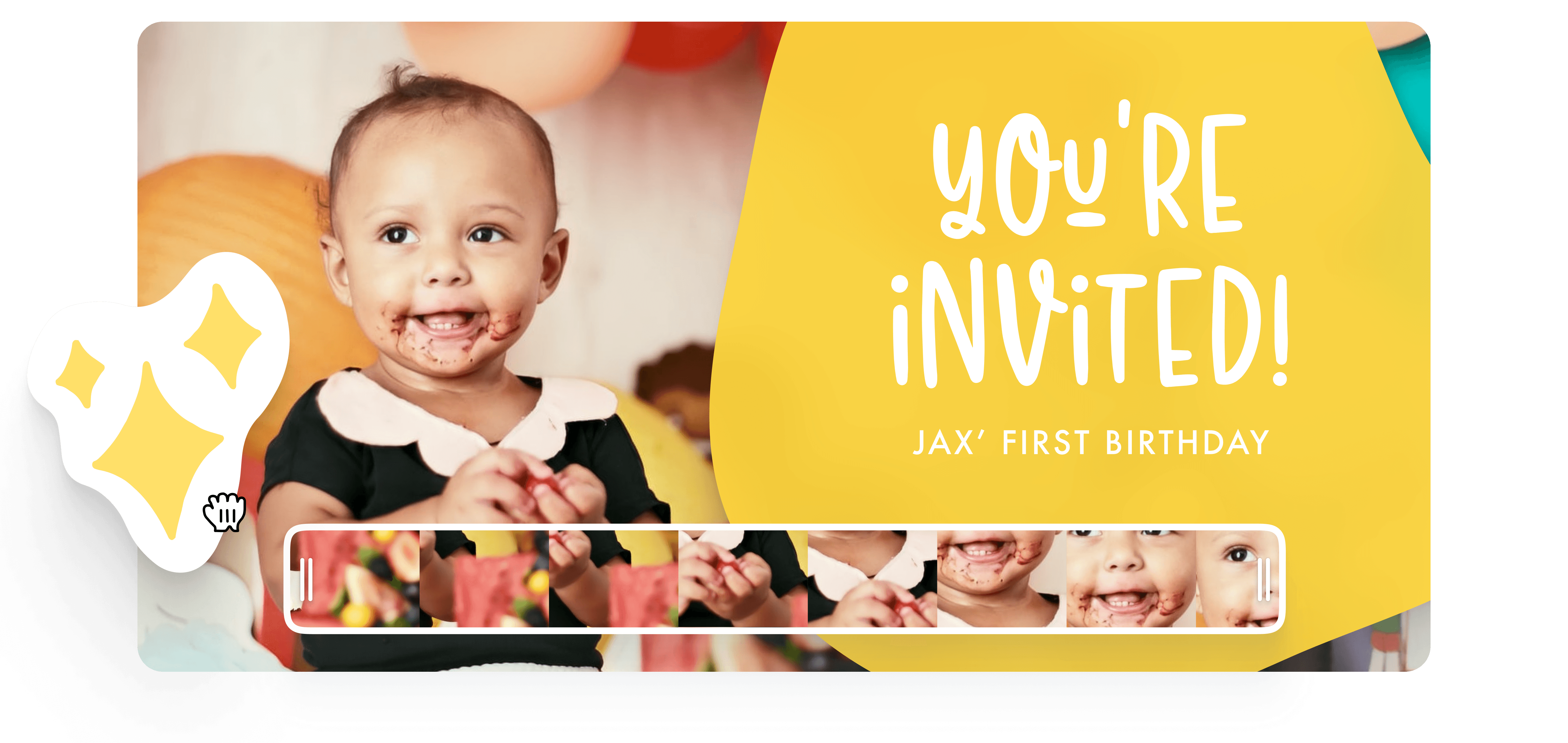 1st Birthday Invitation Video Maker