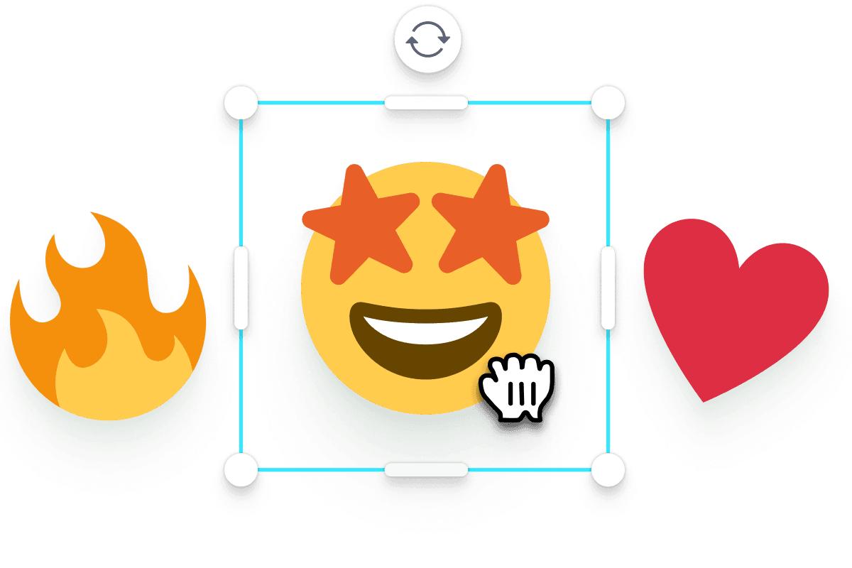 Add stickers and emojis