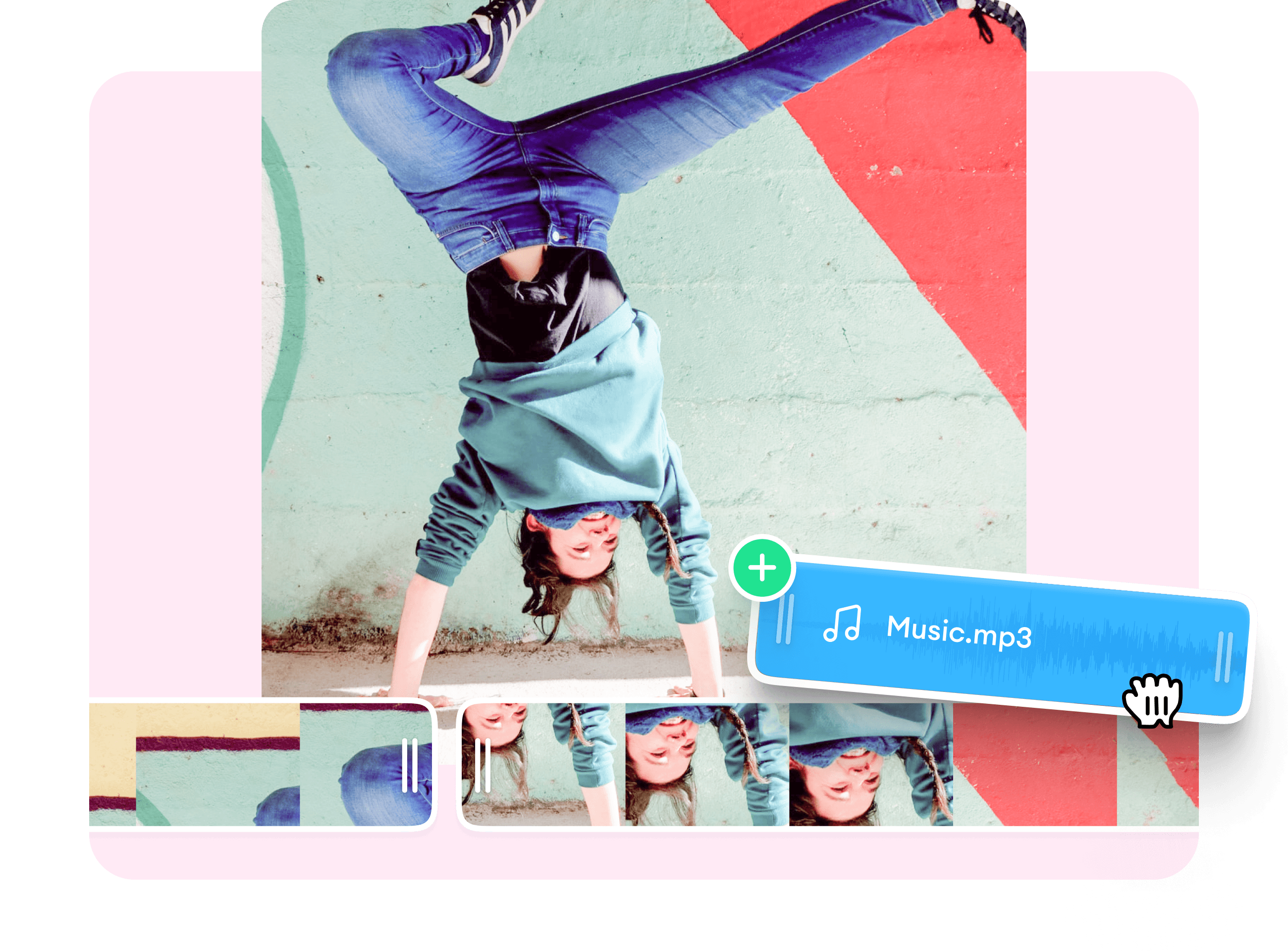 Add an audio file to replace the original