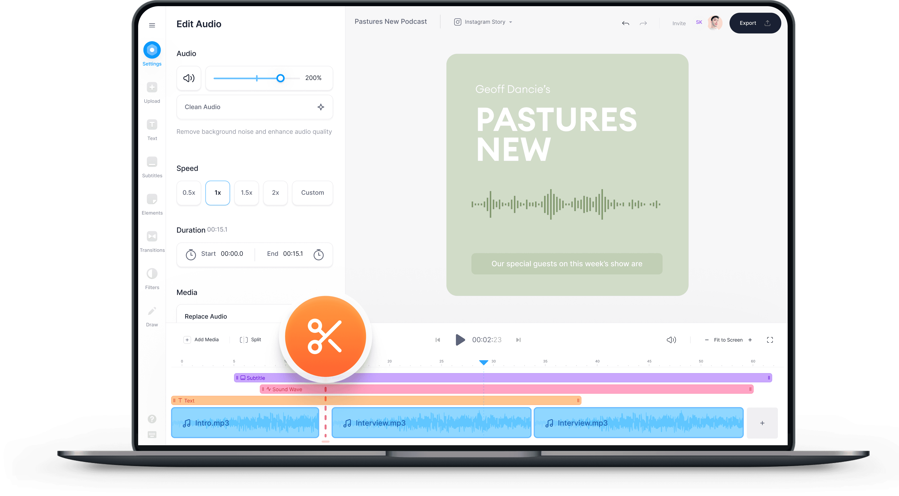 Audio cutter