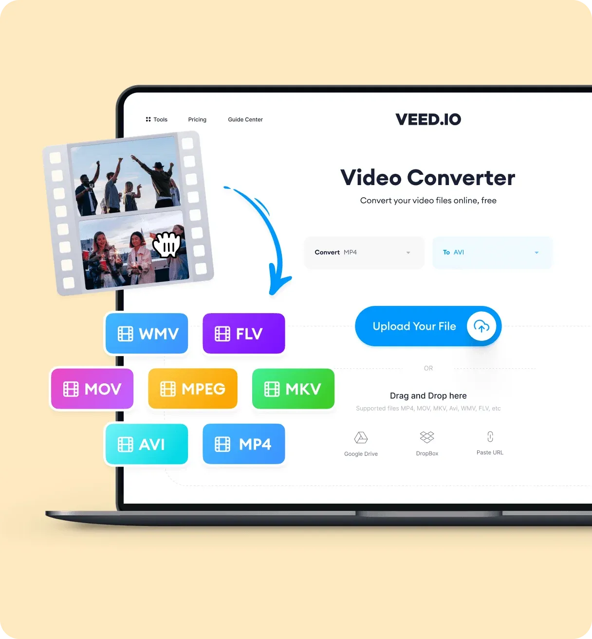 MOV Converter - Convert MOV to MP4 and Other Formats - VEED.IO