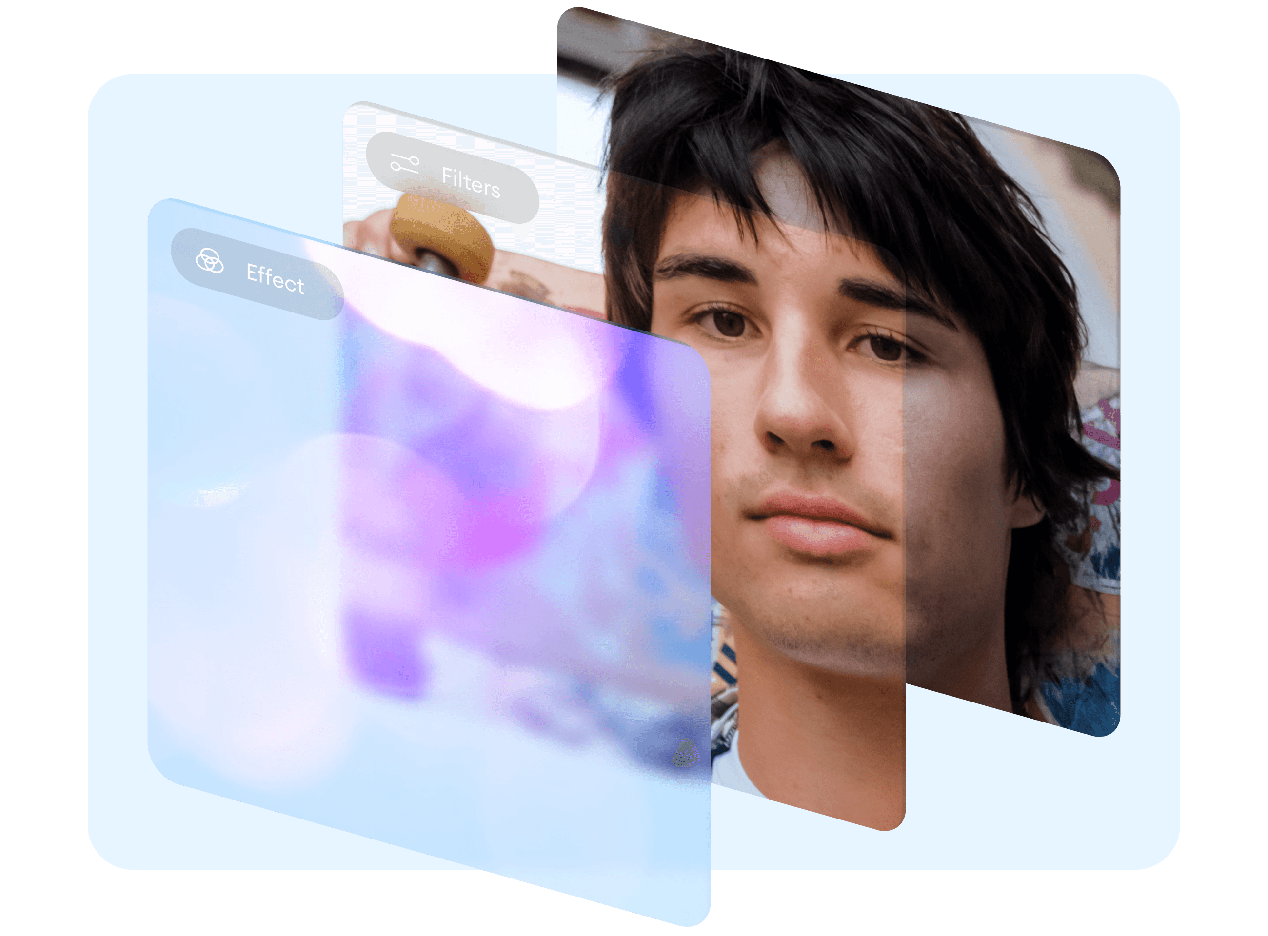 Adicione efeitos de vídeo online VHS, Neve, Falha & mais VEED.IO