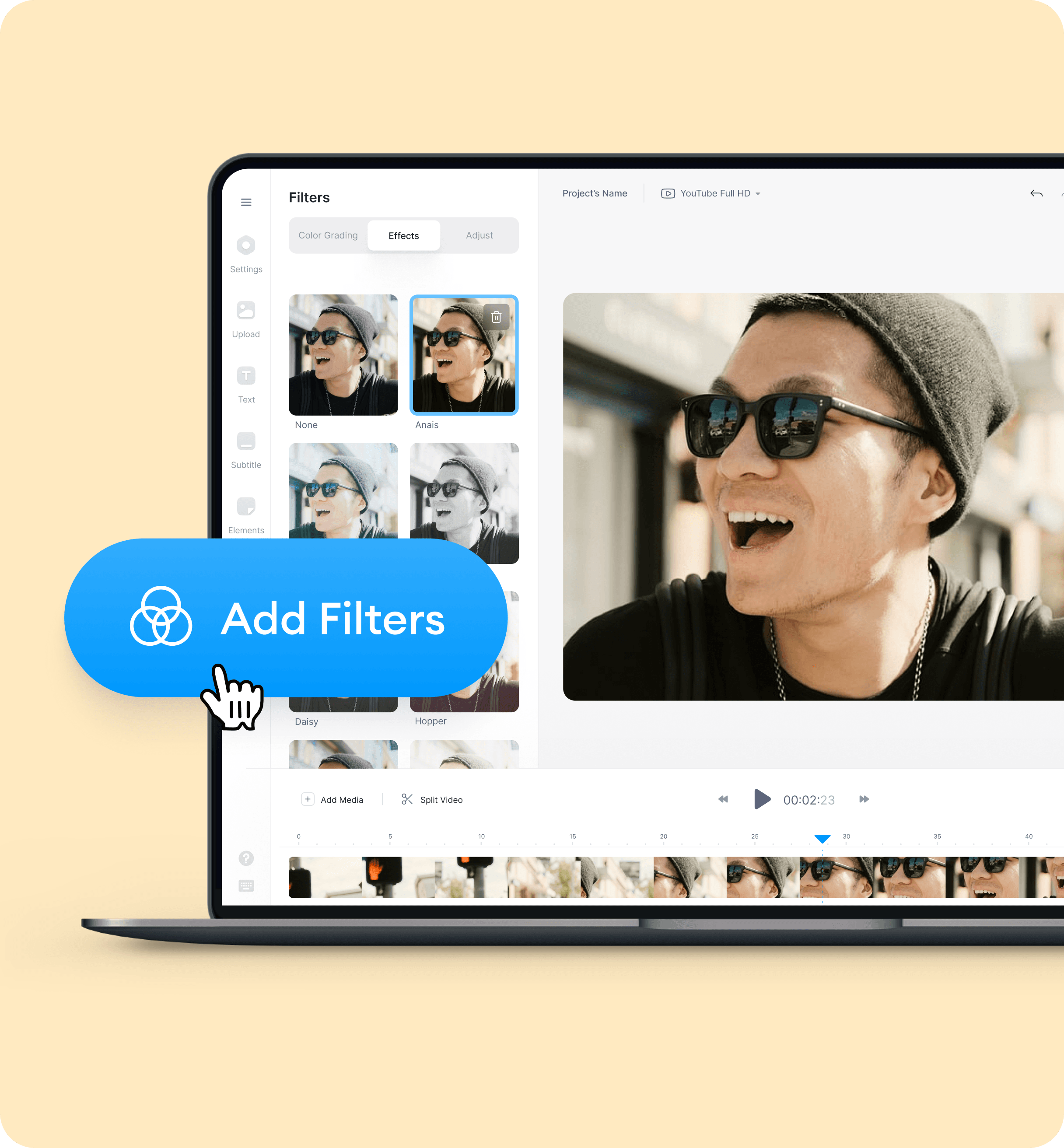 Animerede GIF-filtre, Tilføj Filtre og Effekter til GIF'er - VEED.IO
