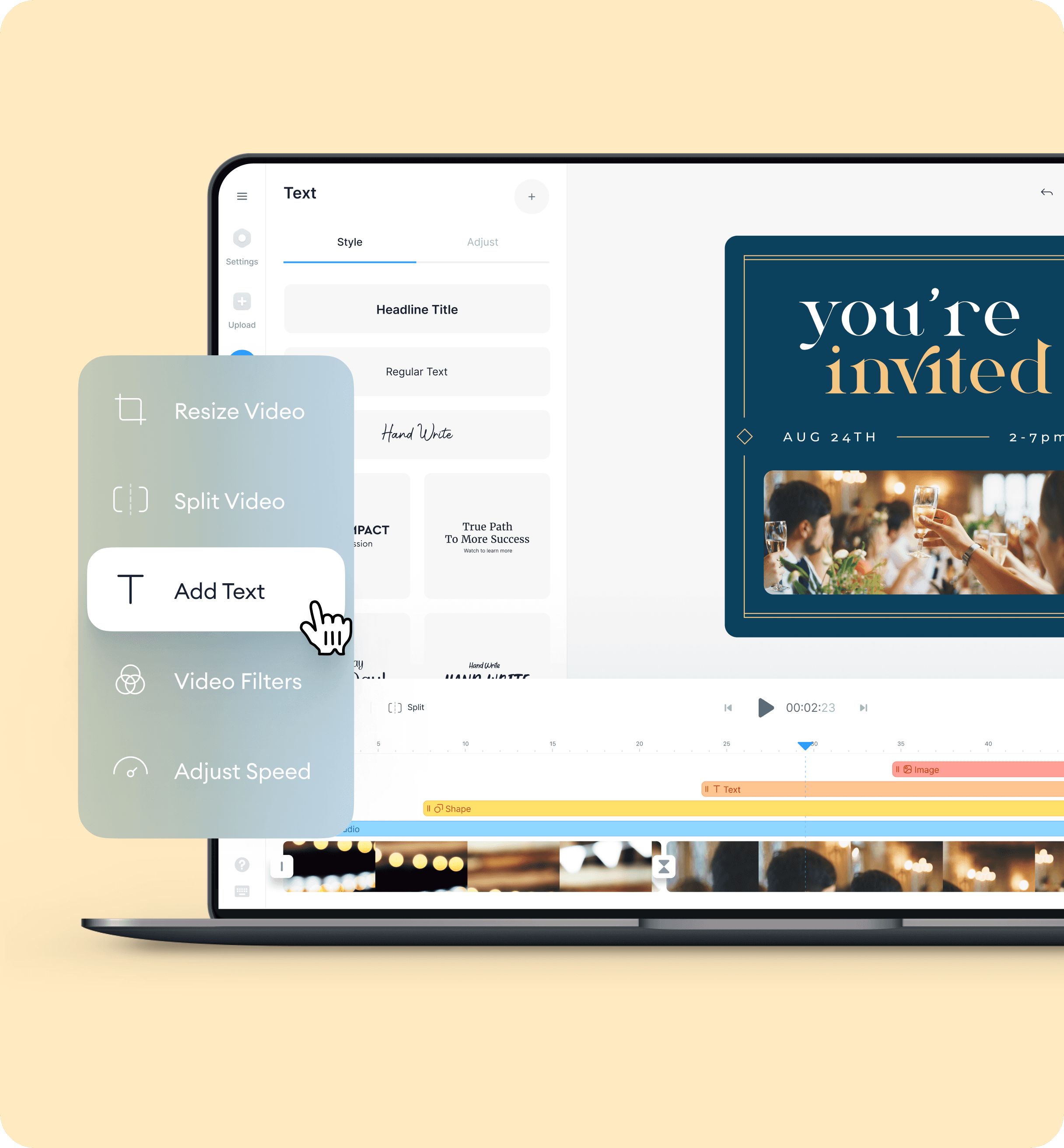 How to Create a 1st Birthday Invitation Video