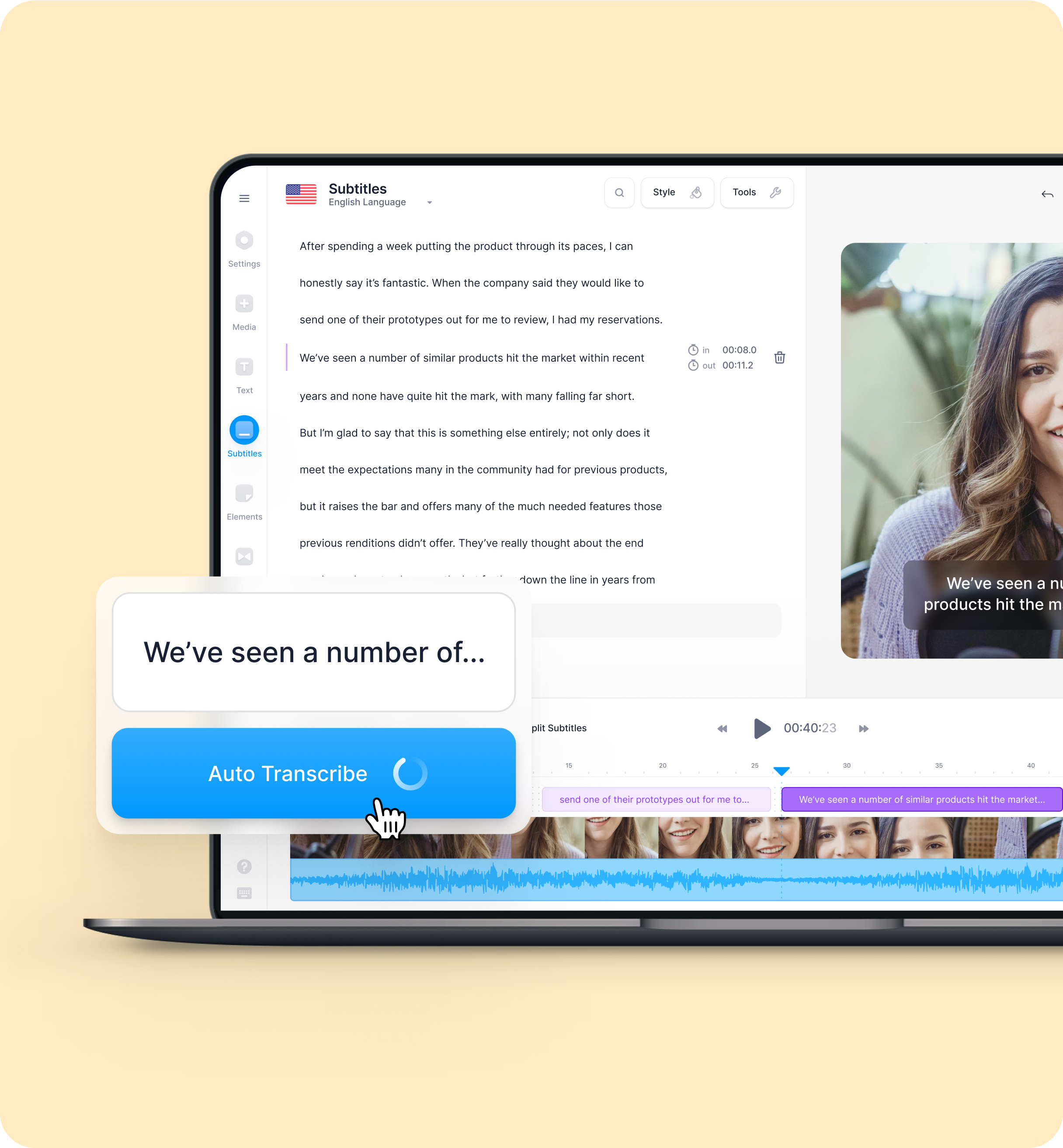 AI Captioning Add Video Captions Automatically VEED.IO