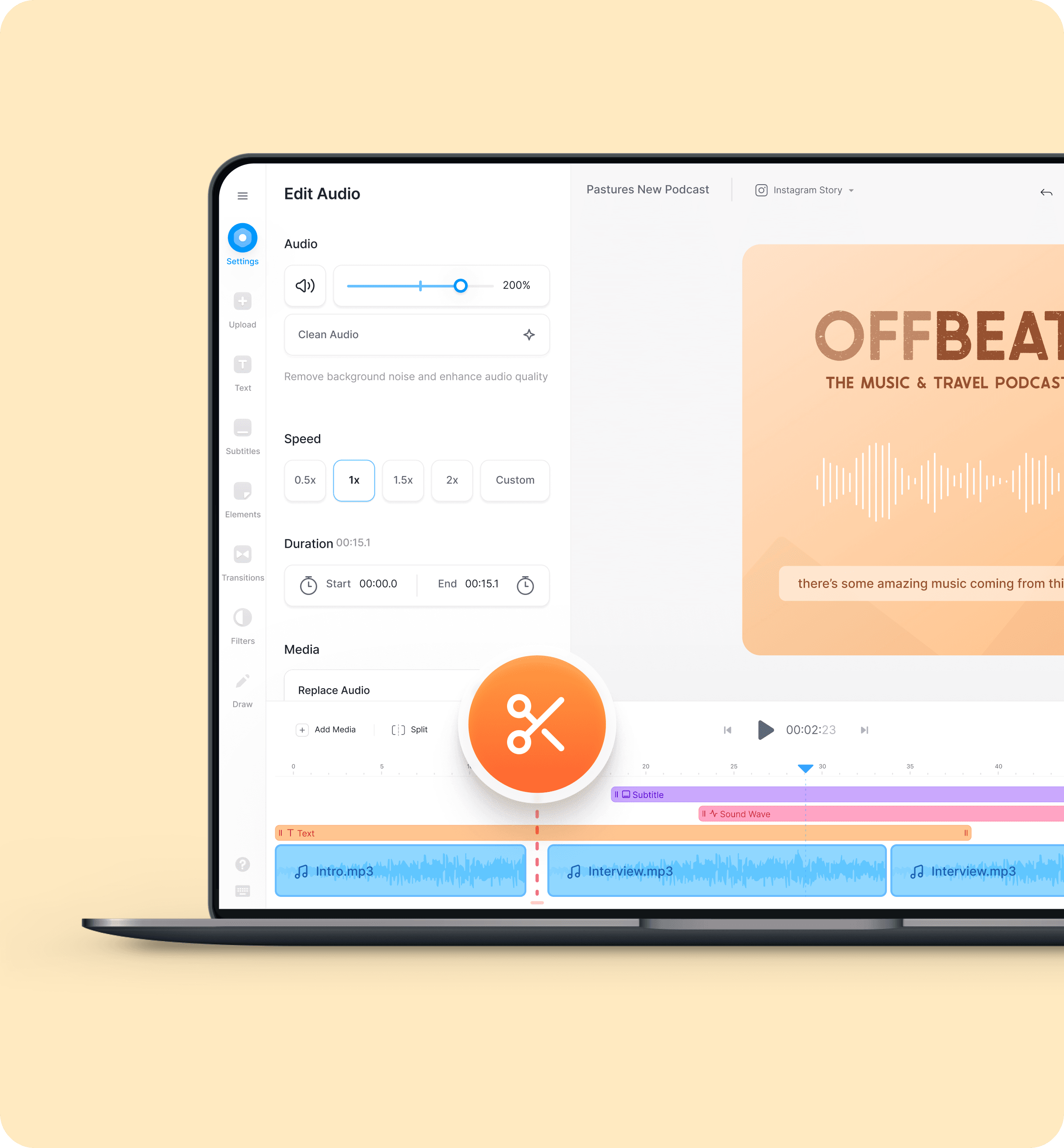 How to split audio files