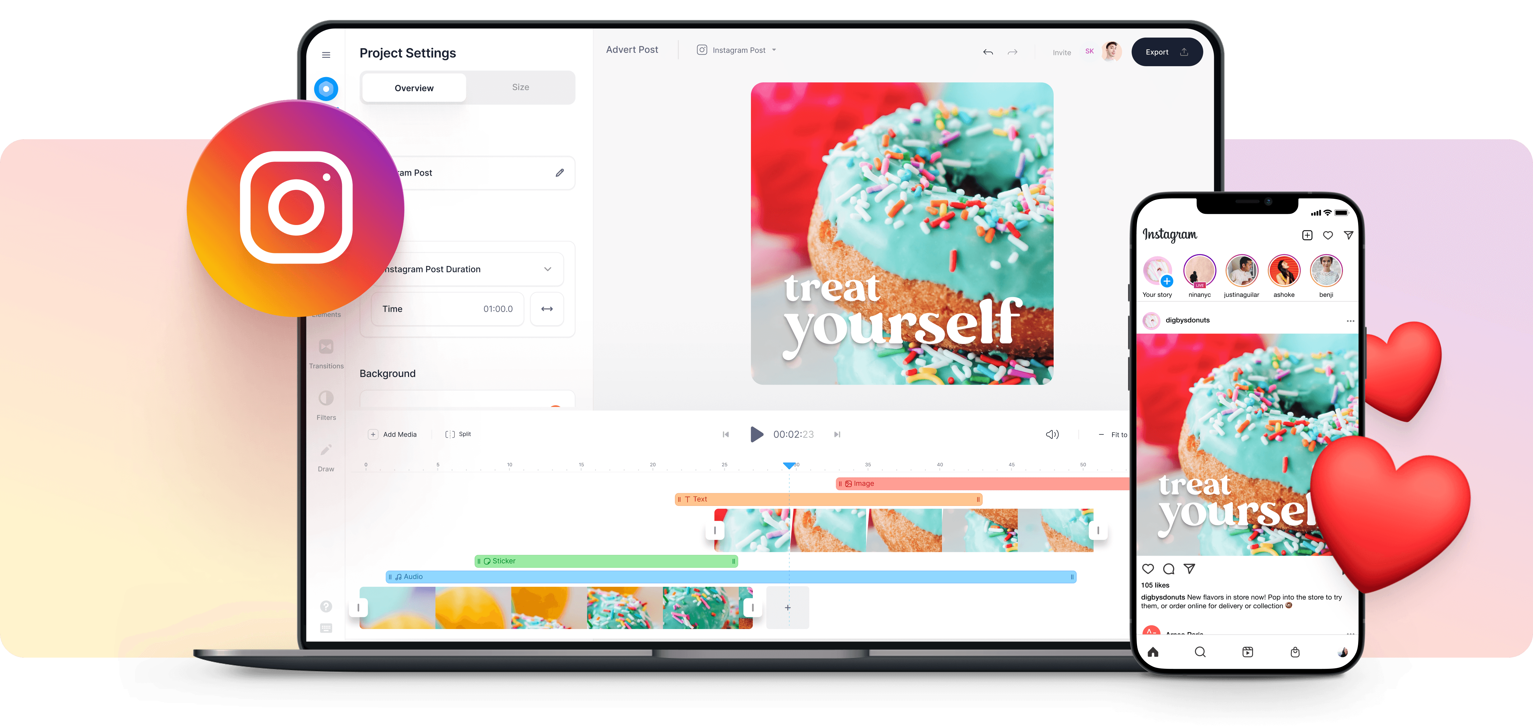 Create Instagram Ads Free - Instagram Ad Maker - VEED.IO