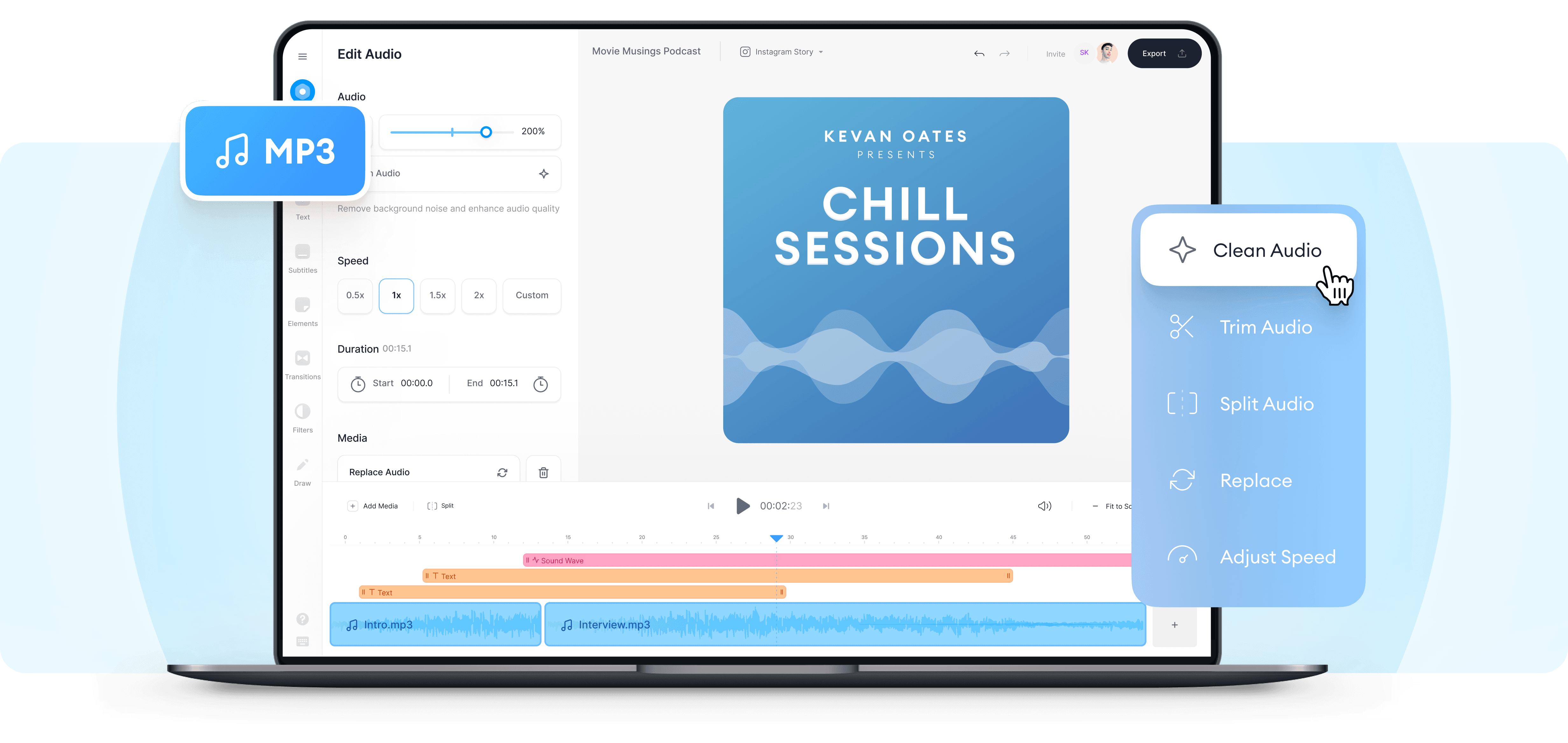 Online MP3 Editor Edit MP3 Files for HighQuality Sound VEED.IO