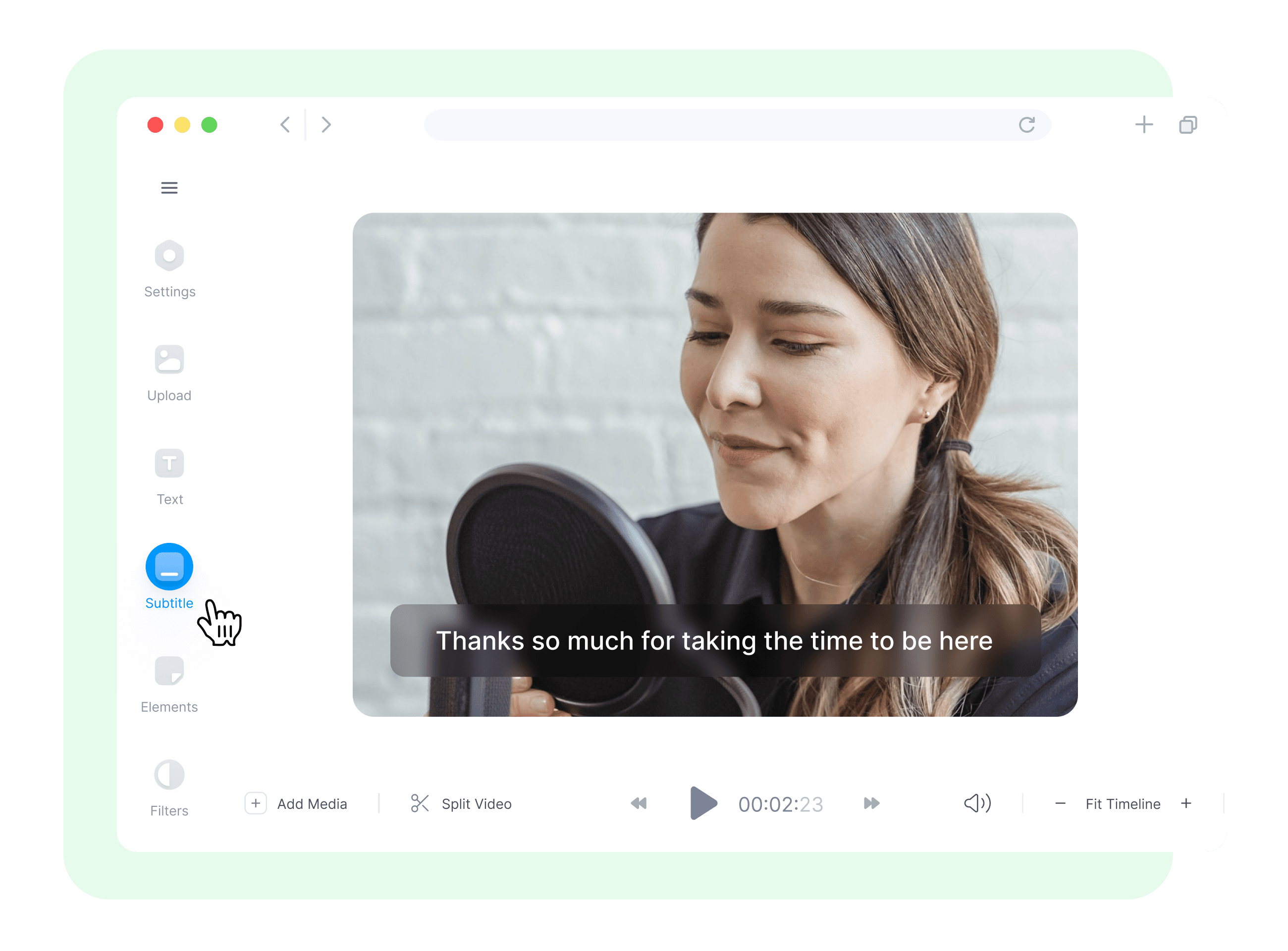 Online professional video editing software