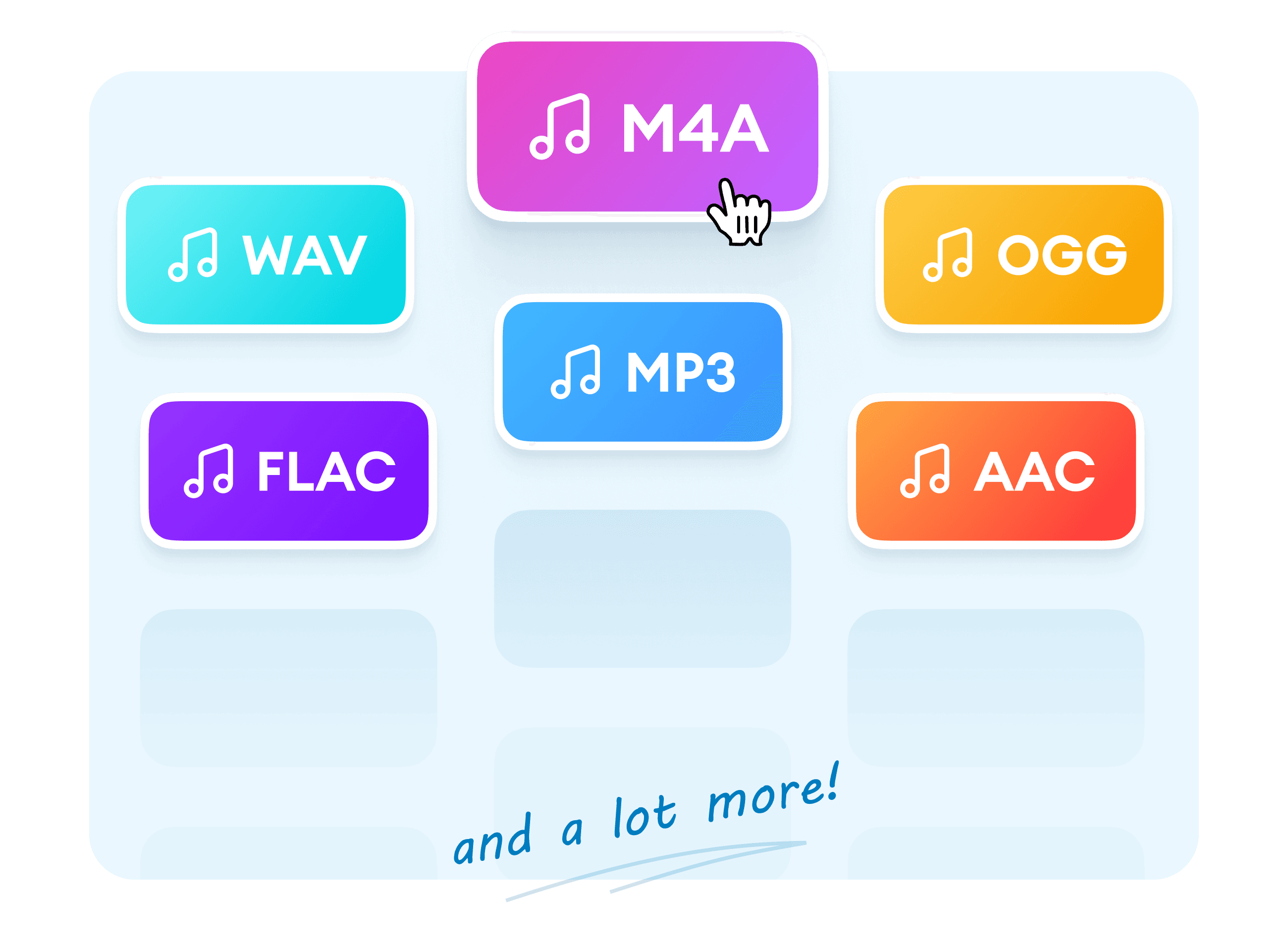 Save in your desired audio format