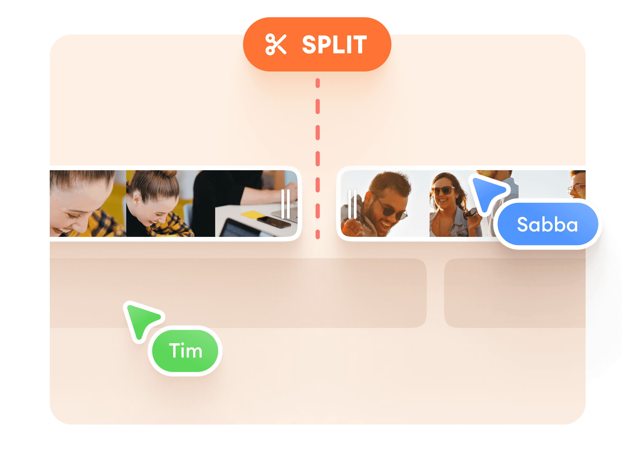 Split, cut, trim, and rearrange your video clips