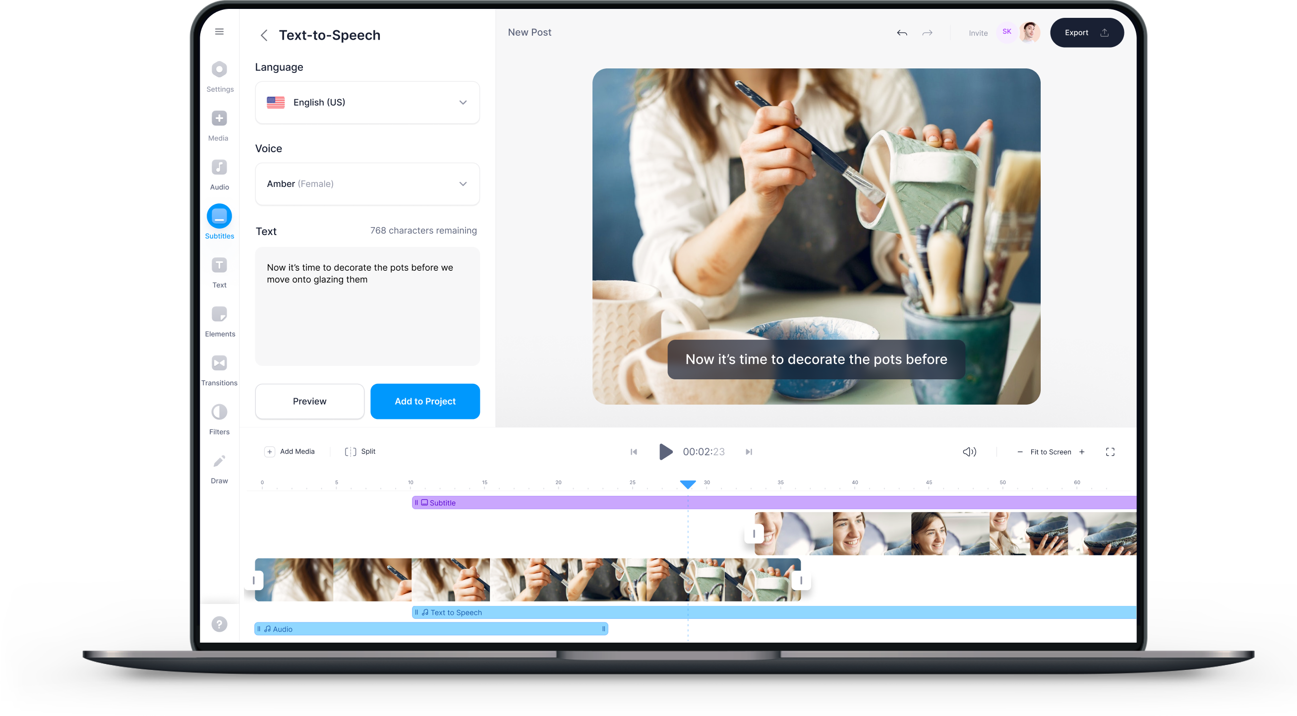 Add Depth to Videos with TexttoSpeech with Emotion VEED.IO