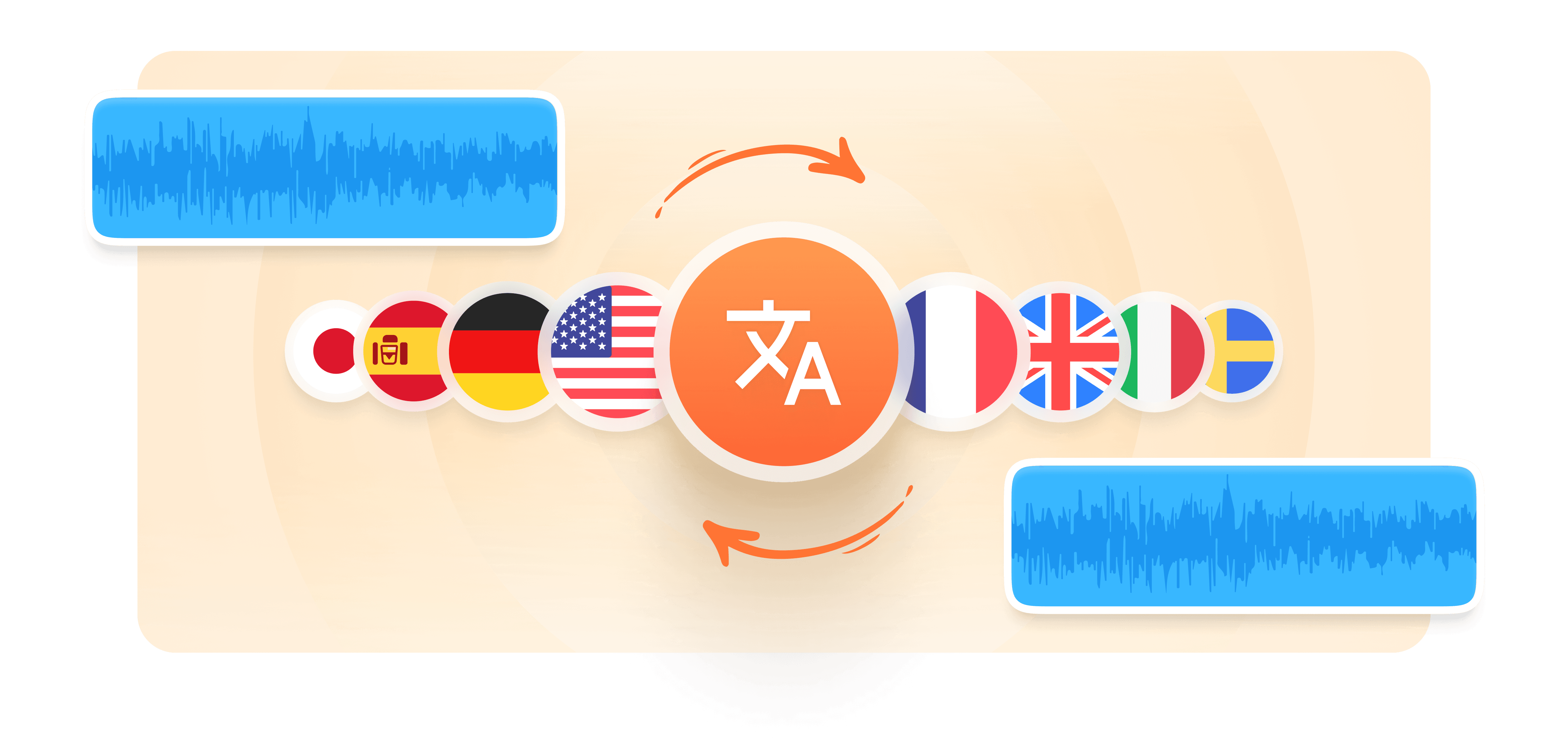 Veed의 온라인 오디오 번역기를 사용하여 프랑스어를 영어로 번역하세요