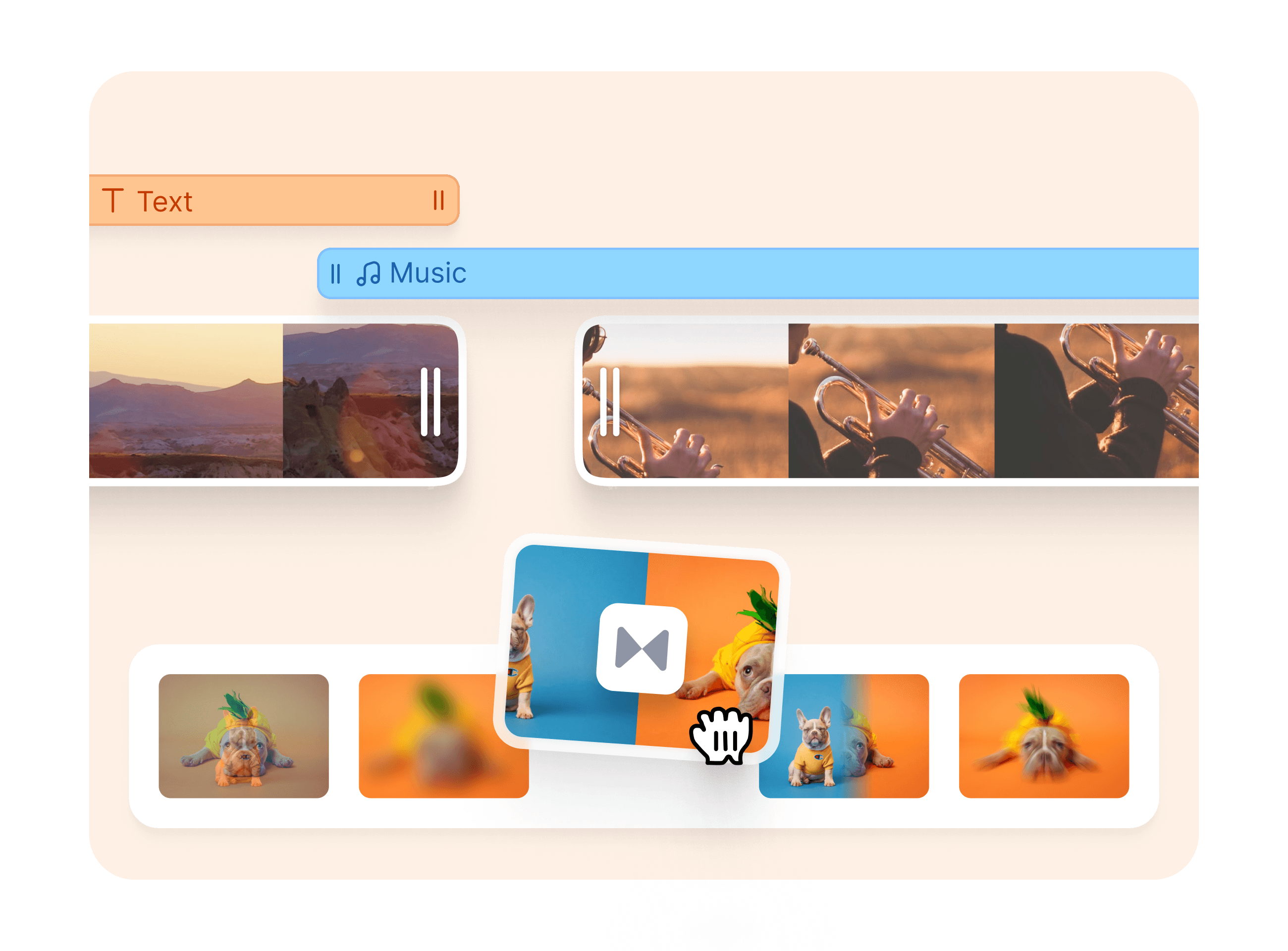 Use stock videos and transitions