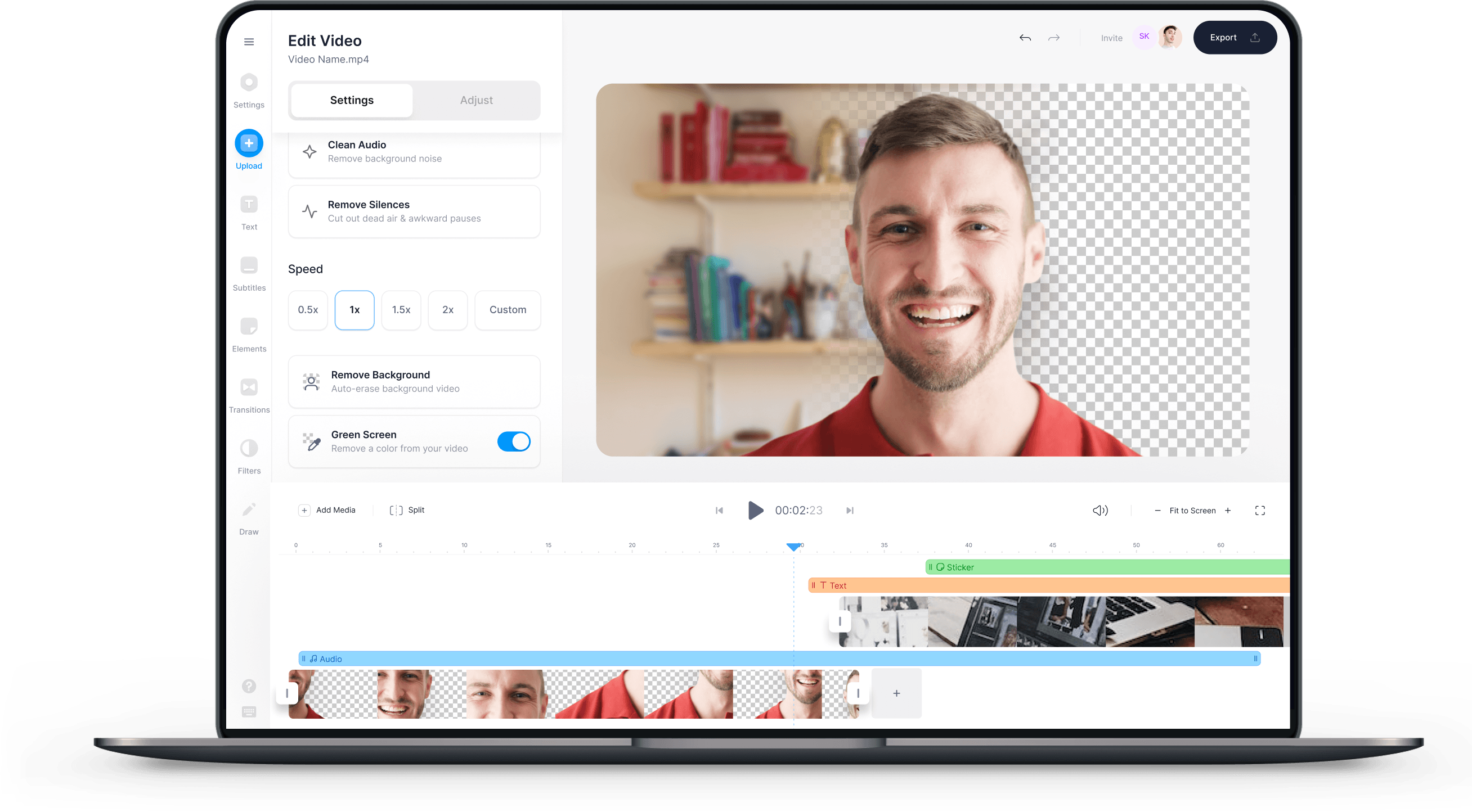 VEED là một công cụ chỉnh sửa video trực tuyến miễn phí với nhiều tính năng và hiệu ứng độc đáo. Tạo ra các video đẹp mắt chỉ trong vài phút với VEED và chia sẻ chúng với đám đông một cách dễ dàng.