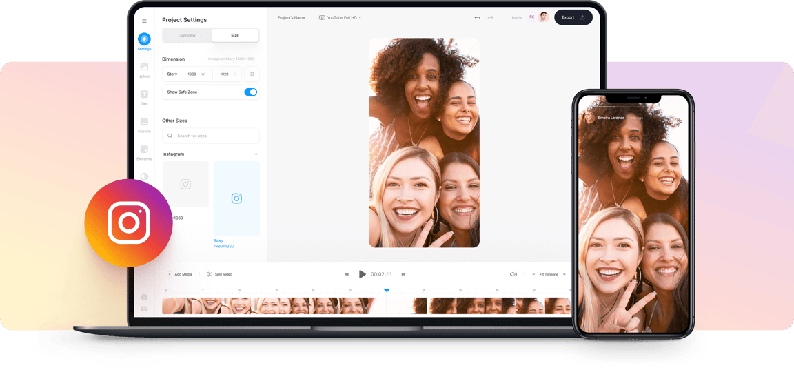 Resize Video for Instagram Story