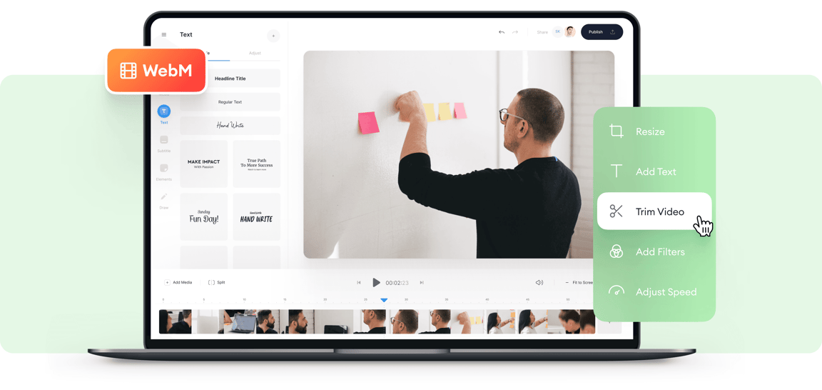 WebM editor