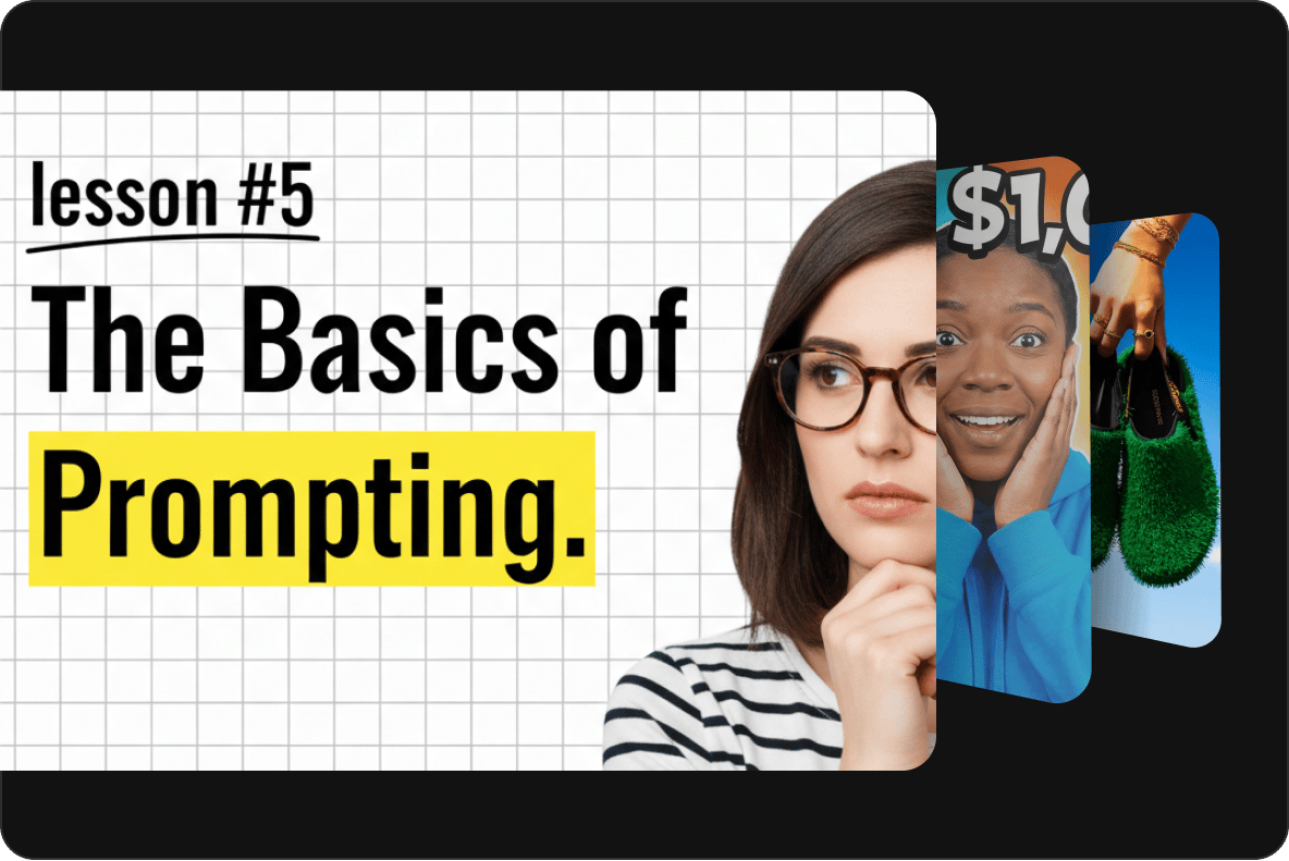 A thumbnail for an online lesson video with other video thumbnails stacked behind.
