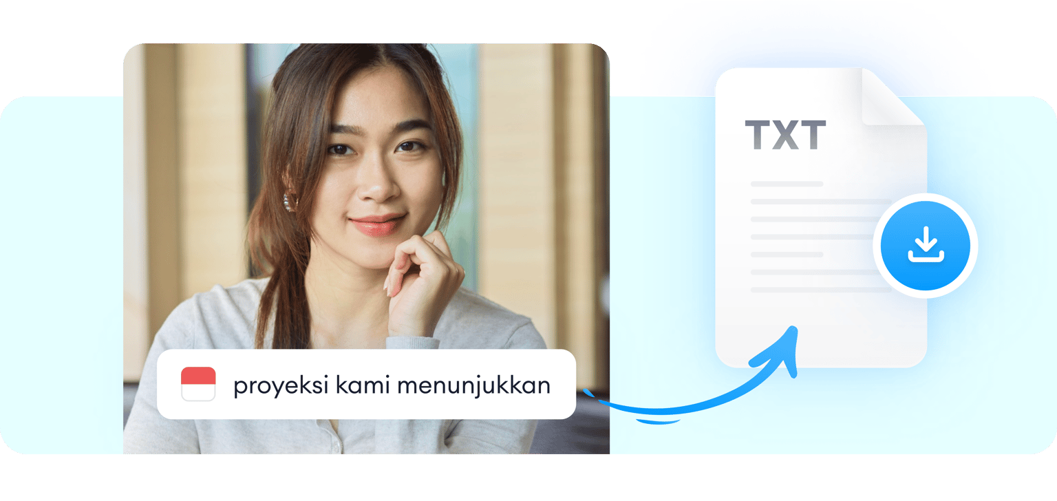 speech to text word indonesia