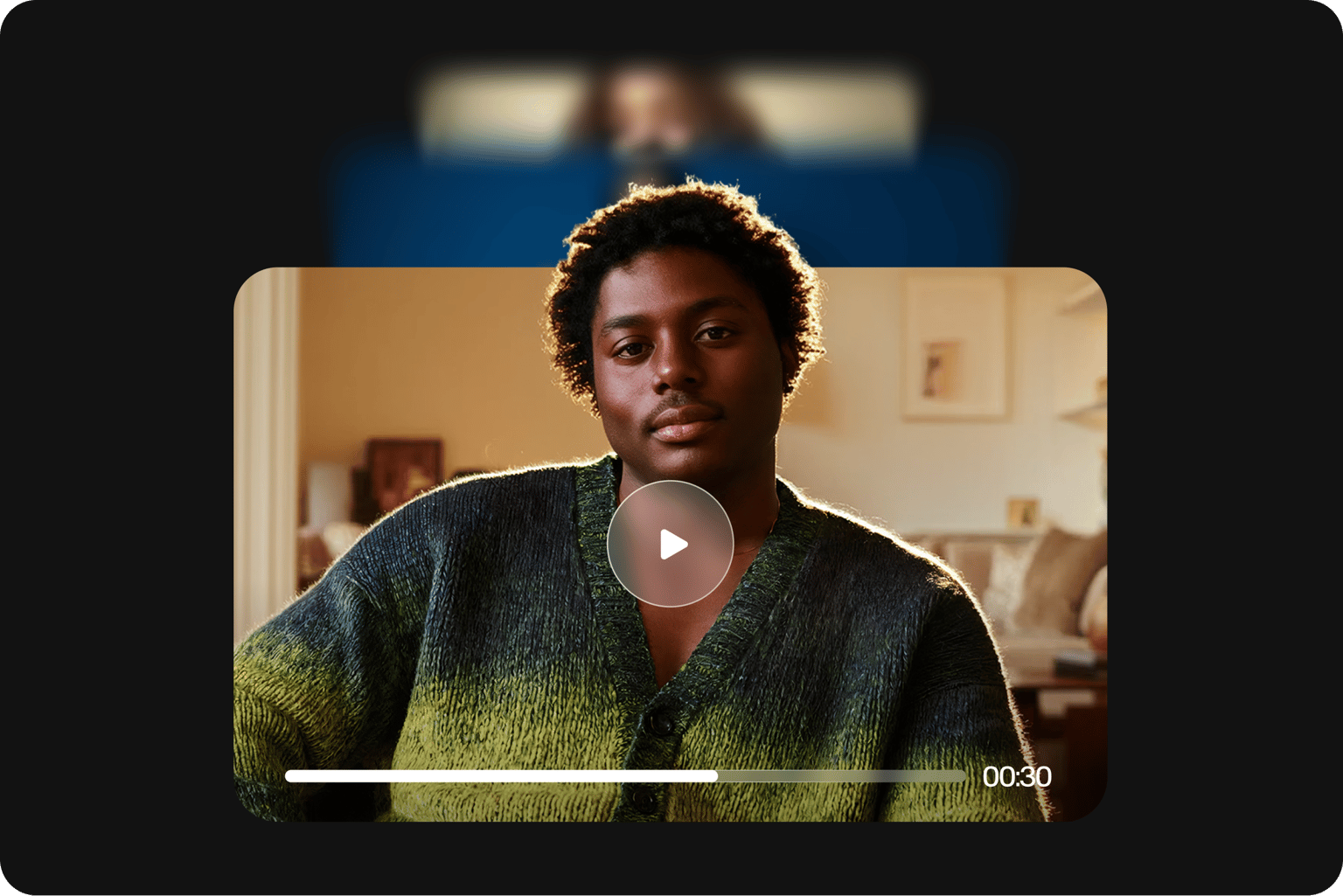 VEED's image to video API for developers, displaying a video player interface optimized for speed and scale.