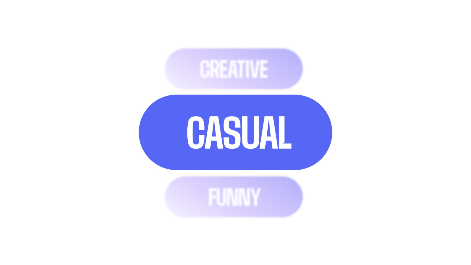 Multiple tone options including creative, casual and funny for AI-generated video scripts