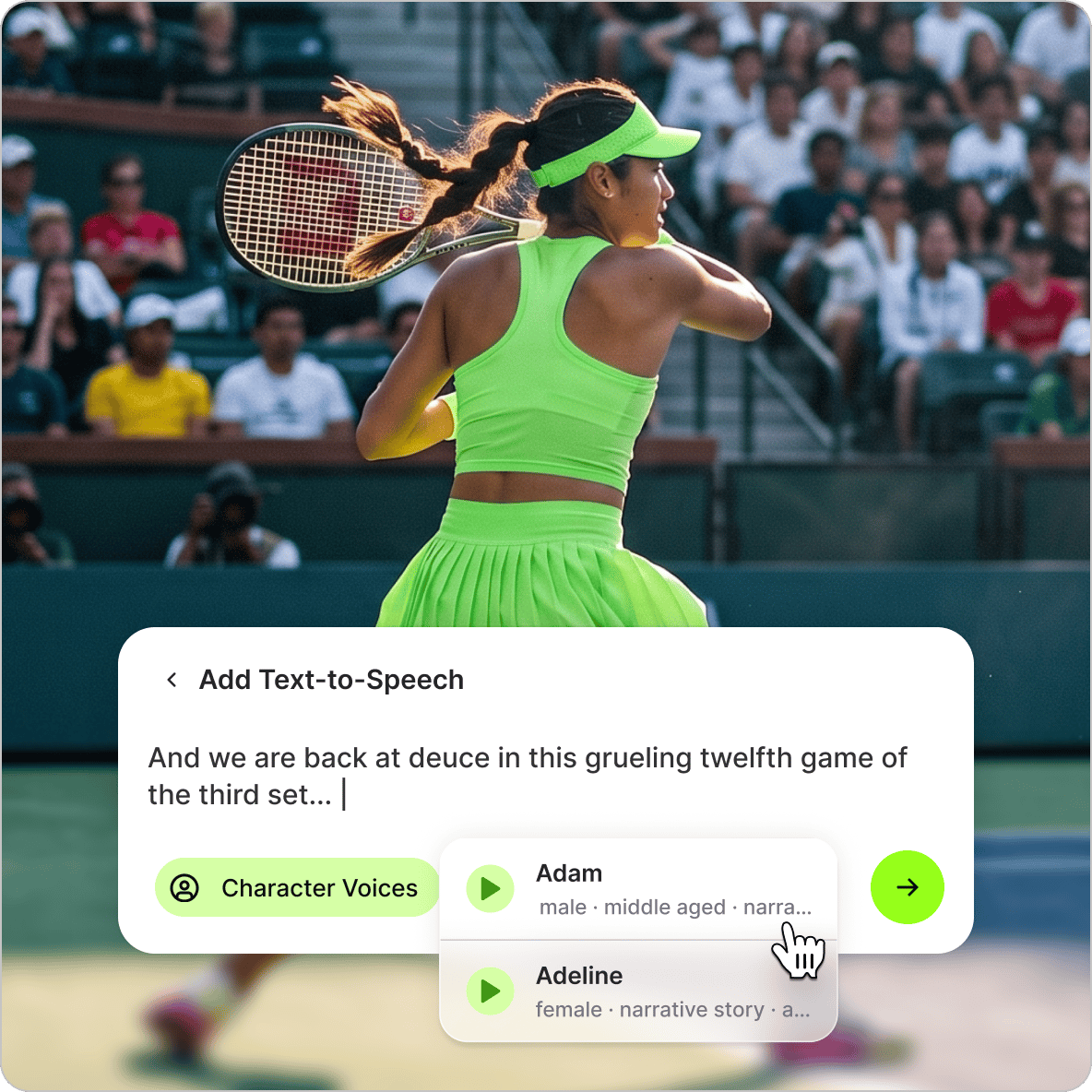 Sports Announcer Voice Generator