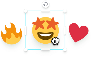 Add stickers and emojis