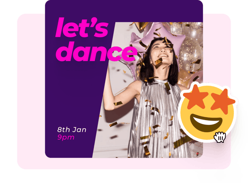 Add images, text, stickers, logos, and more