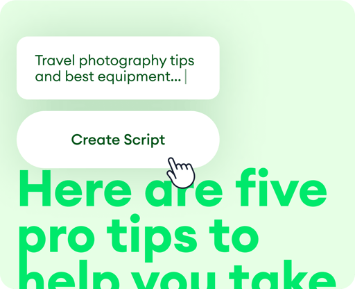 How to generate video scripts using an AI script generator - Animoto