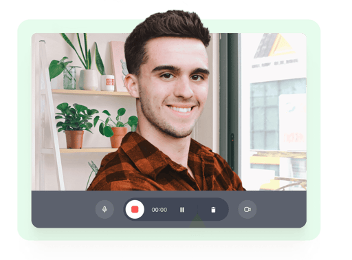 Green screen webcam recording