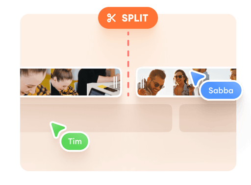 Split, cut, trim, and rearrange your video clips 