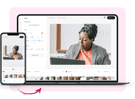 Use VEED’s stock videos and personalize them