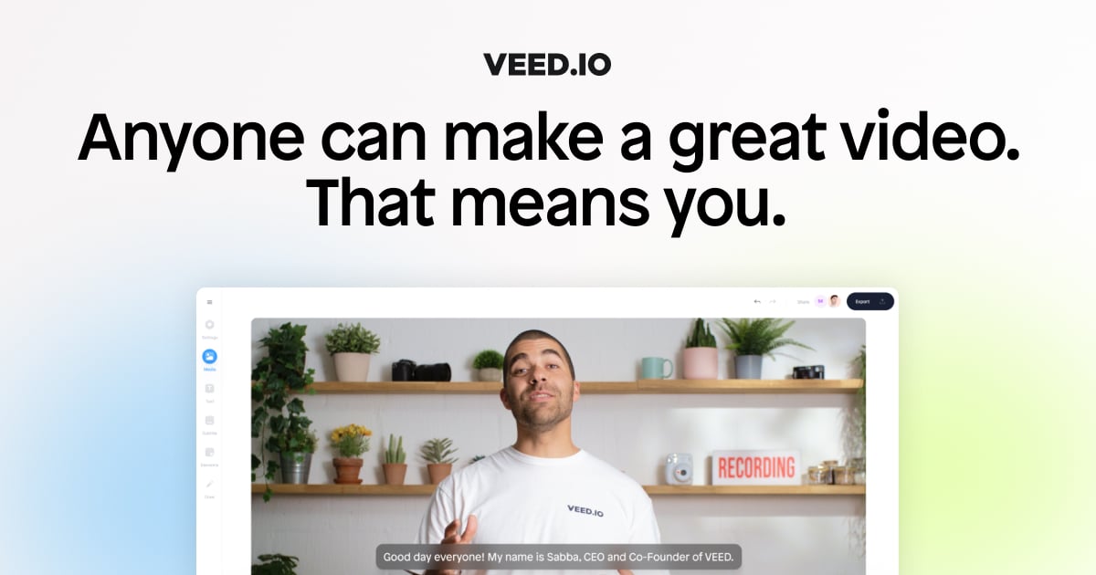 VEED.IO - AI Video Editor - Fast, Online, Free